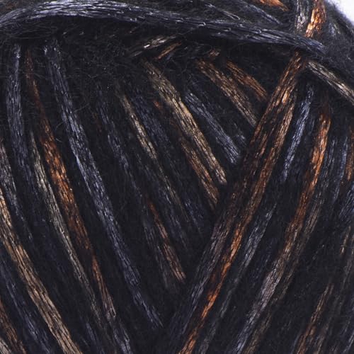 Image of YarnArt Melody Variegated Chainette - Metallic Sheen Fiber for Knitting, Crochet & Embroidery, 100g (3.5 oz) Skein, 230m (251 yd), Premium Blend of 70% Polyamide 21% Acrylic 9% Wool (908)