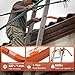 Adjustable Ladder Stabilizer with Tool Tray & Hook - Heavy Duty Roof Gutter Guard, Universal Ladder Stabilizer for Gutters/Windows, Safe Stabilizer for All Ladder Types