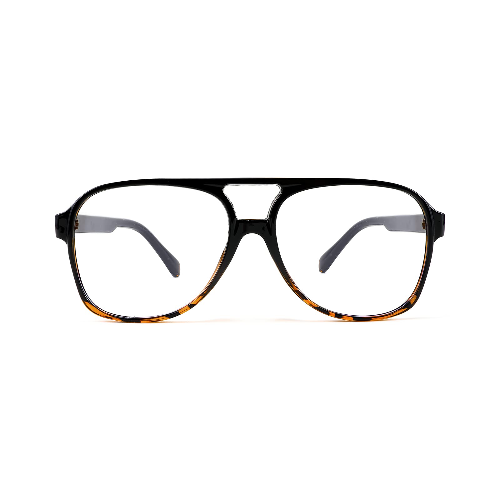 FEISEDY70s Pilot Glasses Frame Blue Light Blocking Glasses Oversized Square Computer Glasses Women Men B2888