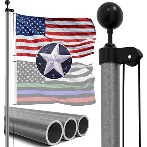 IIOPE 20FT Heavy Duty Flag Pole Cover