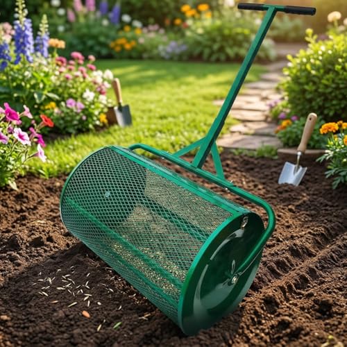 Distribuidor de compost metálico con mango ajustable 24 pulg miniatura 7
