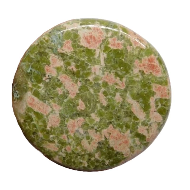 Unakite naturelle 40mm cabochon rond pour création de bijoux DIY