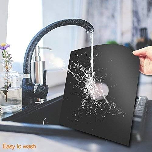 fabquality Stove Burner Covers Liners, (14 Pack) Non-Stick Reusable Gas Range Protectors Top Covers for Gas Burners Heat-Resistant, Double Thickness, 10.6”x10.6”