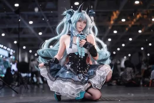 Amazon.co.jp: [モモ] 初音×ラスカル スカート枚 翼 ウィッグ