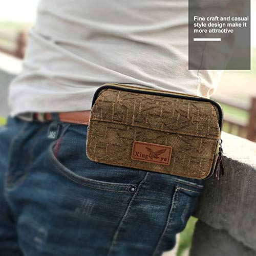 Bolsa masculina de lona para cintura, pochete portátil VALICLUD para viagens, esportes ao ar livre,