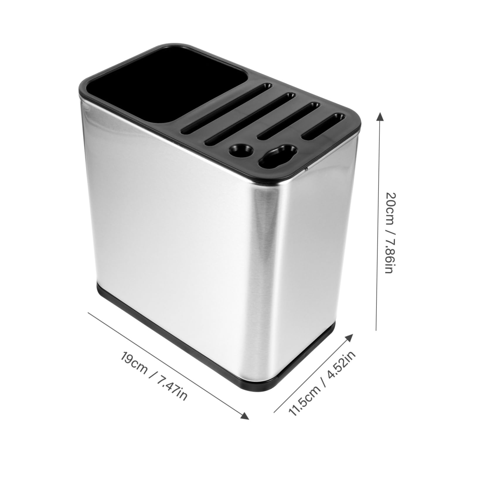 ABOOFAN Chopstick Holder Kitchen Utensil Container with Draining Design Capacity Storage Prevention Stable Base for Organized Kitchen Countertop