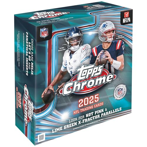2025 Topps Chrome Football - Factory Sealed - Mega Box