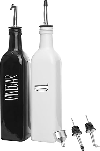 Botella dispensadora de aceite de oliva, botella dispensadora de aceite para cocina, juego dispensador de aceite y vinagre, botellas de aceite para