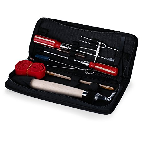13 Pieces Professional Piano Tuning Kit Tuner Tools Including Tuning Hammer,Tuning Wrench,Tuning Fork, Felt Temperament Strip and Case