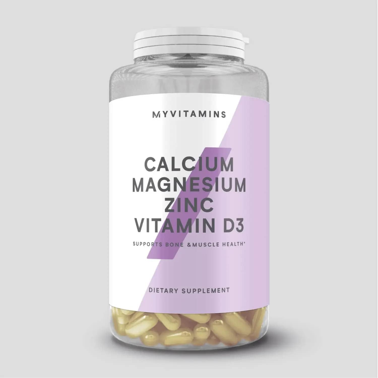 MyProtein Calcium, Magnesium, Zinc & Vitamin D3 - 90 Softgels. Supports Bone and Muscle Health.