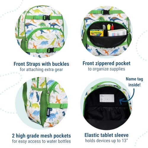 Image of Wildkin Kids Backpack for Boys & Girls, ECO rPET Recycled Lightweight Bookbag with Padded Straps