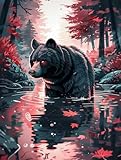 Photo Gallery waxonle orso diamond painting kit completo, pittura diamante animale fai da te creativo adulti diamond painting kit, taglia piccola 20x30cm 5d diamond painting bambini, per decorazioni casa Photo Gallery waxonle orso diamond painting kit completo, pittura diamante animale fai da te creativo adulti diamond painting kit, taglia piccola 20x30cm 5d diamond painting bambini, per decorazioni casa