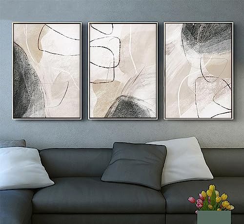 PYNVDD Canvas Poster, Modern Minimalist Abstract Wall Art, Bohemian Poster Set, Geometric Wall Decoration