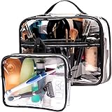 TSA Approved Clear Toiletry Bag - Large Clear Travel Makeup Bag