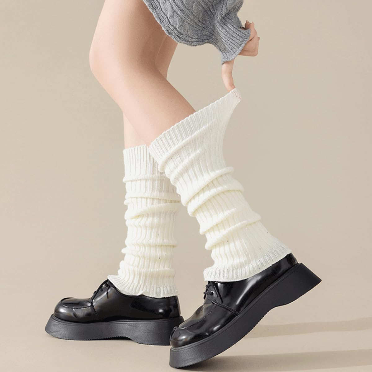 Fashion Sequin Leg Warmers for Women Retro Fancy 80s Style Soft Leg Warmers for Winter