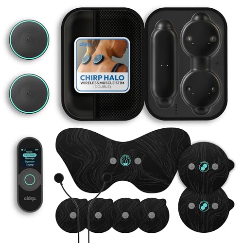 Chirp Halo Wireless Muscle Stimulator Portable EMS TENS Unit (Double)
