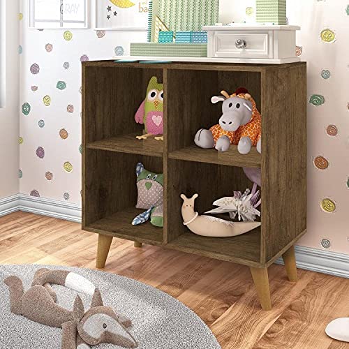 Quarto Infantil com Cama Montessoriana e 2 Estantes Organizadores J&a Móveis Jequitiba