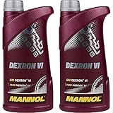 1 Liter MANNOL Dexron VI QR-Parts Set 85449212 MN8207-1 2x1 Liter Original MANNOL Getriebeöl Dexron VI Gear Oil Automatikgetriebeöl