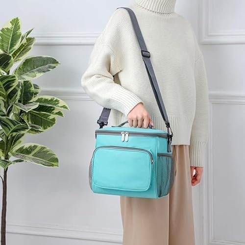 Bolsa térmica grande portátil tecido Oxford 600D à prova de vazamento, bolsa térmica adequada para a