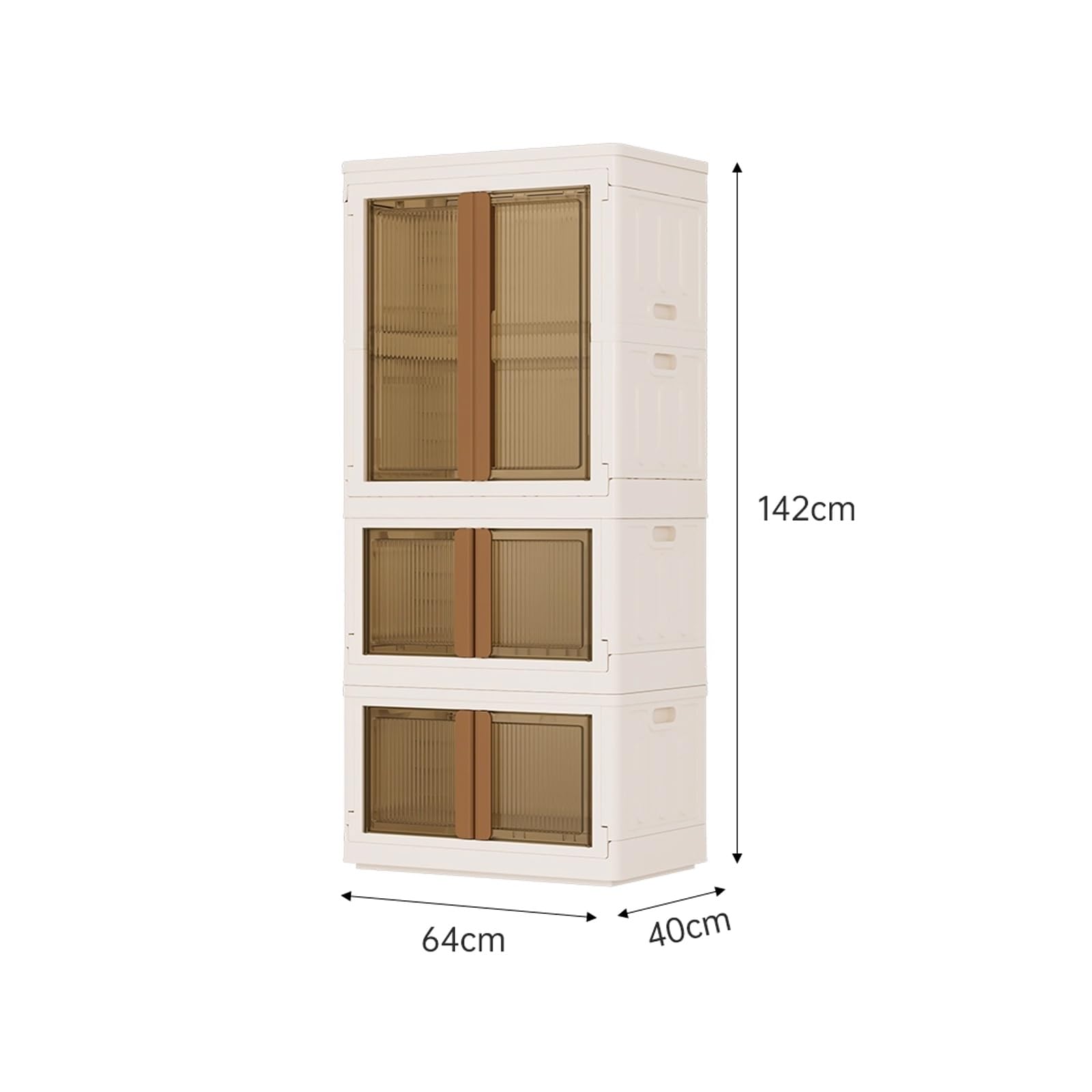 Armadio Piccolo Camera da Letto Salvaspazio Grande Capacità Cabina Armadio Componibile Legno Facile da Montare per Dormitori e Appartamenti