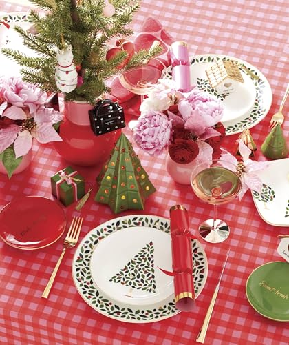 Image of kate spade new york Evergreen Hors D'oeuvres Tray, 1 Count, White, Christmas & Holiday Hosting