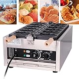 業務用たこ焼き器、電気式ポッフェルチェスグリルパン、時間と温度調節可能、プロ用と家庭用