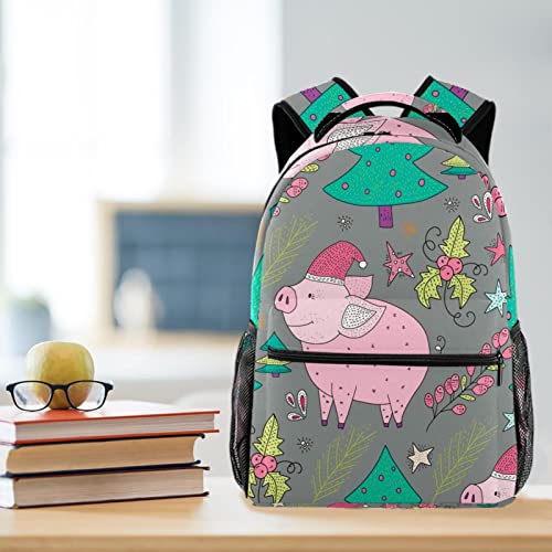 Mochila para portátil de cerdo de navidad para organizar tus viajes 6