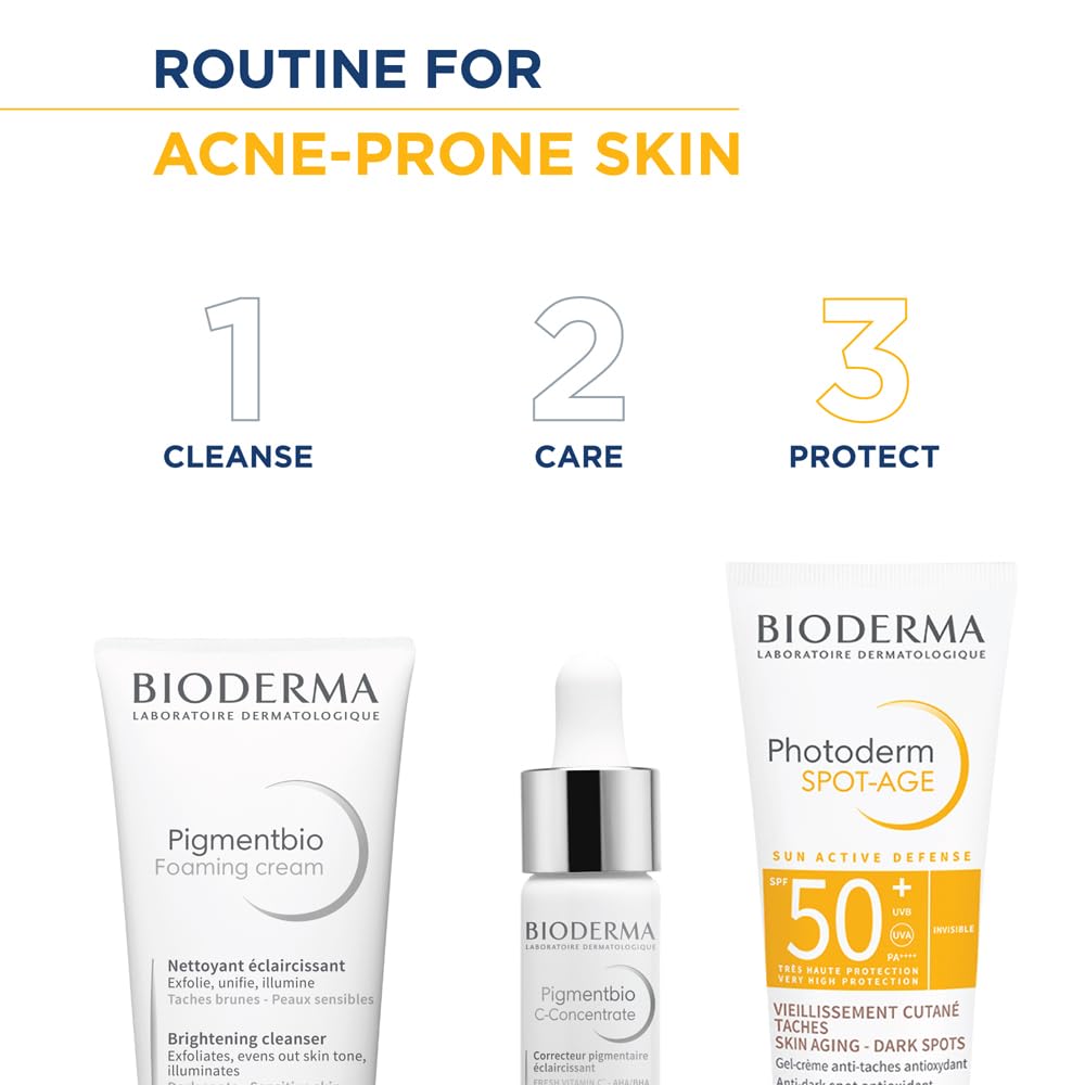 BIODERMA Photoderm Spot-Age SPF50+ Crème solaire très haute protection - Riche en antioxydants, réduit taches brunes et rides - Peaux hyperpigmentées - Recommandée par des dermatologues - Tube 40 ml