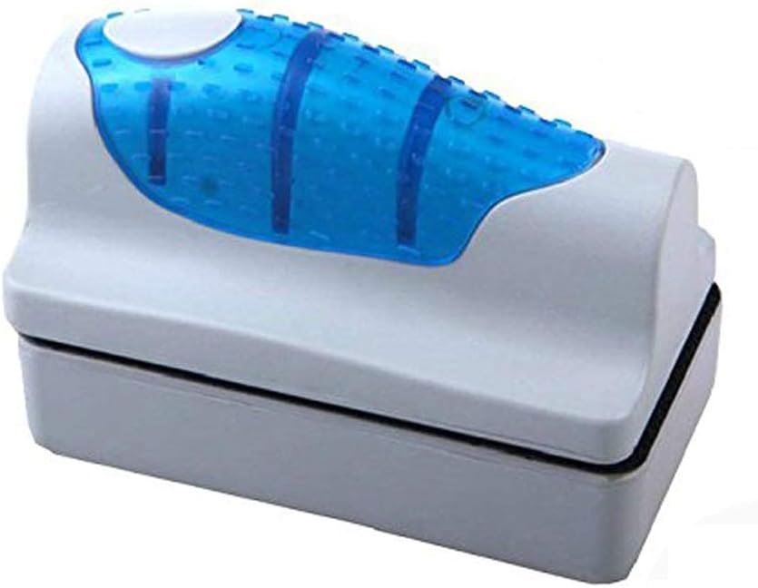 Amicc Magnetic Brush Glass Algae Scraper Cleaner Aquarium Fish Tank Floating Curve (L)
