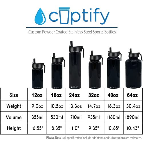 Personalized Children Water Bottle With Straw Lid On Midnight Sky Ombre For School Engraved Custom Children Name 12 Oz Modern Insulated #TOP5