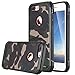 iPhone 8 Plus Case, iPhone 7 Plus Case, LONTECT Camo Series Hybrid High Impact Shock Absorption Dual Layer Army Camouflage Armor Defender Case Cover for iPhone 8 Plus/iPhone 7 Plus, Camouflage Green