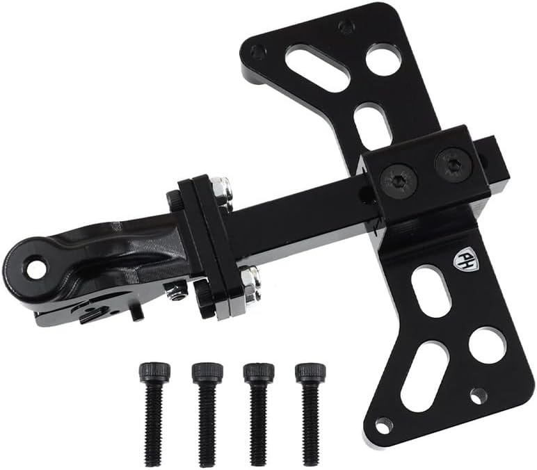 Powerhobby Rear Bumper with Tow Hook Trailer Black Axial SCX6