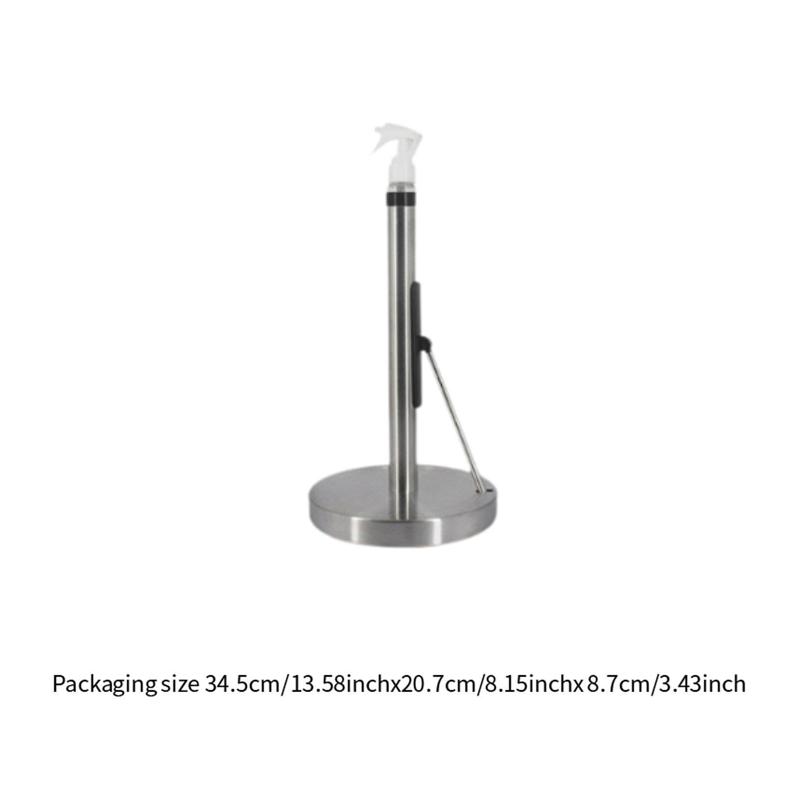 Soporte para Rollo de Cocina, Soporte para Toallas de Papel, Soporte para Rollo de Cocina Inoxidable para Encimera, Ideal para Viajes, Silver Base Eva, Individual