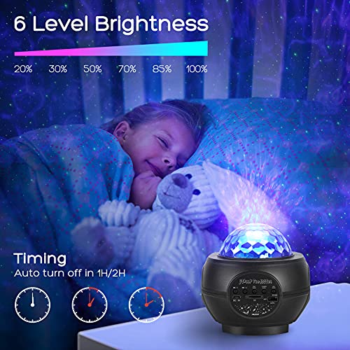 Lunsy Star Projector, Galaxy Projector Night Light Projector, With Remote Control Bluetooth Music Speaker&Timer, Starry Light Projector For Kids Adults Bedroom Gaming Room Theater Decoration #TOP4