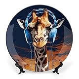 Scénarios d'application : ces plaques en porcelaine anglaise portant des girafes sont parfaites pour améliorer la beauté d'une variété d'espaces, tels qu'un bureau de réception ou un foyer. Son design sophistiqué viendra compléter n'importe quel style de décoration d'intérieur, devenant un point focal où qu'il soit placé