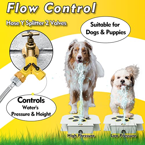 Dog Water Fountain Outdoor Drinking Water Toy, Automatic Activated Pet Water Fountain, Dog Sprinkler, For Large Dog Paw Activated,Easy To Training Your Dogs #TOP5