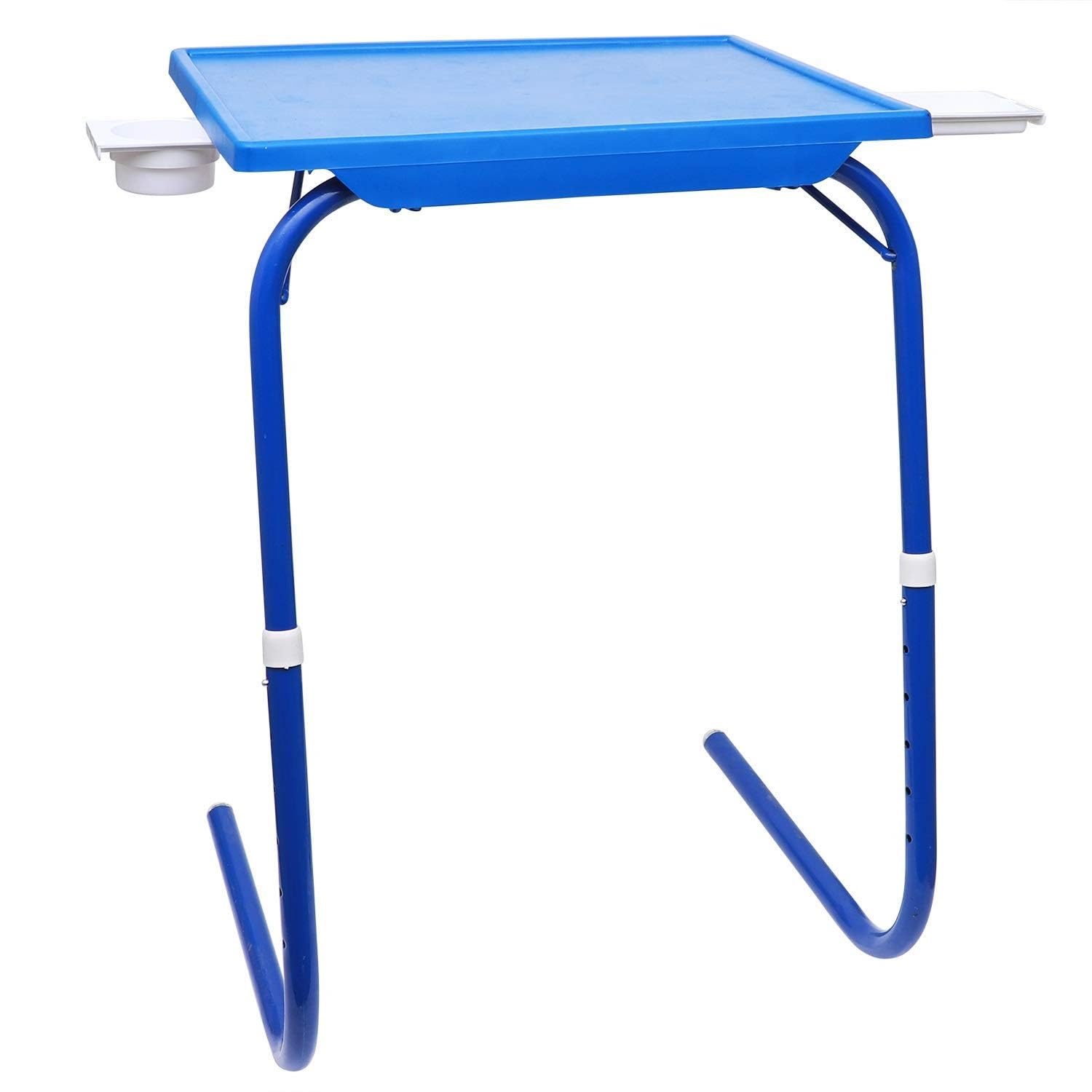 Universal Table Mate, Folding Laptop Table, Adjustable Height, Kids Study Table, Multipurpose Table for Home and Outdoor Blue Colour-image-49