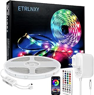 Taśma LED 20m 24V RGB Smart LED, zmiana kolorów, taśma LED, synchronizacja muzyki, łańcuch świetlny LED z pilotem zdalnego sterowania i sterowaniem aplikacji, do domu,sypialni,kuchni,na imprezę