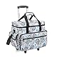 Teamoy Nähmaschinentasche Trolley, Nähmaschinentasche mit Rollen, Nähmaschinen Trolley für Nähmaschine Zubehör, Löwenzahn