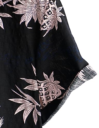 Image of VATPAVE Mens Casual Hawaiian Floral Shirts Short Sleeve Button Down Tropical Shirts Beach Summer Shirts