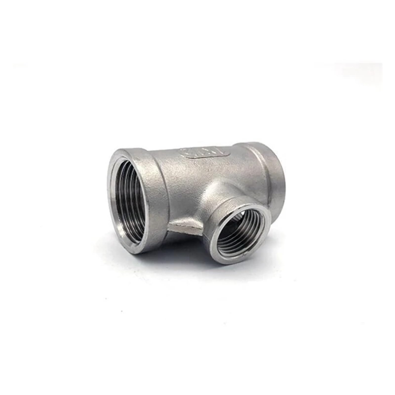 Dqfocphhaa Women's One Color 1/4'' - 2'' Npt Thread Reducing Tee Type 304 Stainless Steel Dn6 - Dn50 Water Casting Pipe Fitting Joint 3 Ways Connector(1I4 To 1I8 To 1I4)