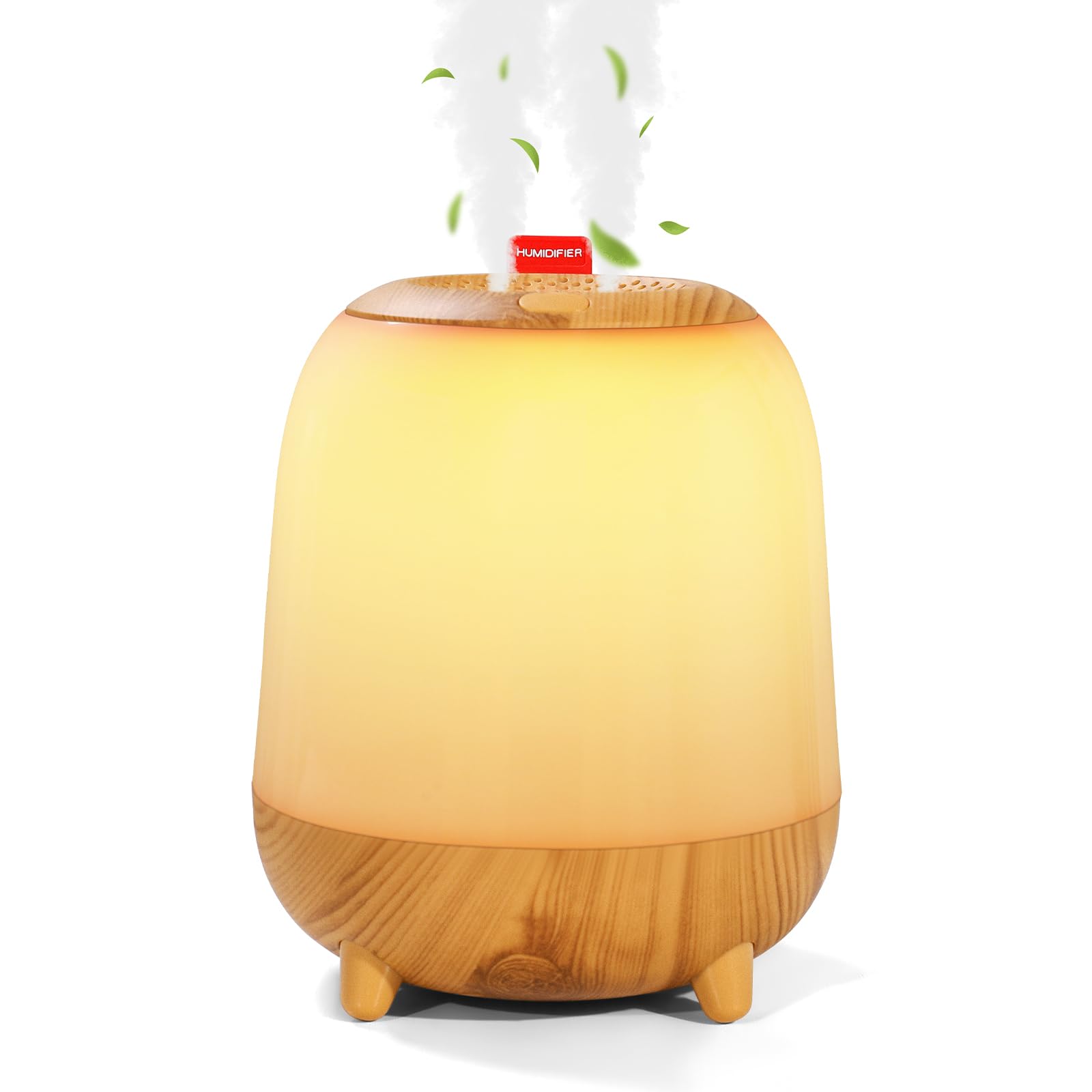 Amazon.co.jp: 【2025新登場・木目調】加湿器 卓上 小型 1500ML 大容量