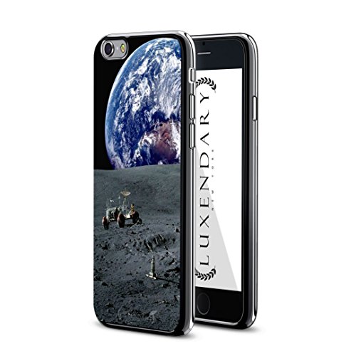 Luxendary Earth, Moon, Rover Design Chrome Series Case For Iphone 6/6S - Titanium Black #TOP1