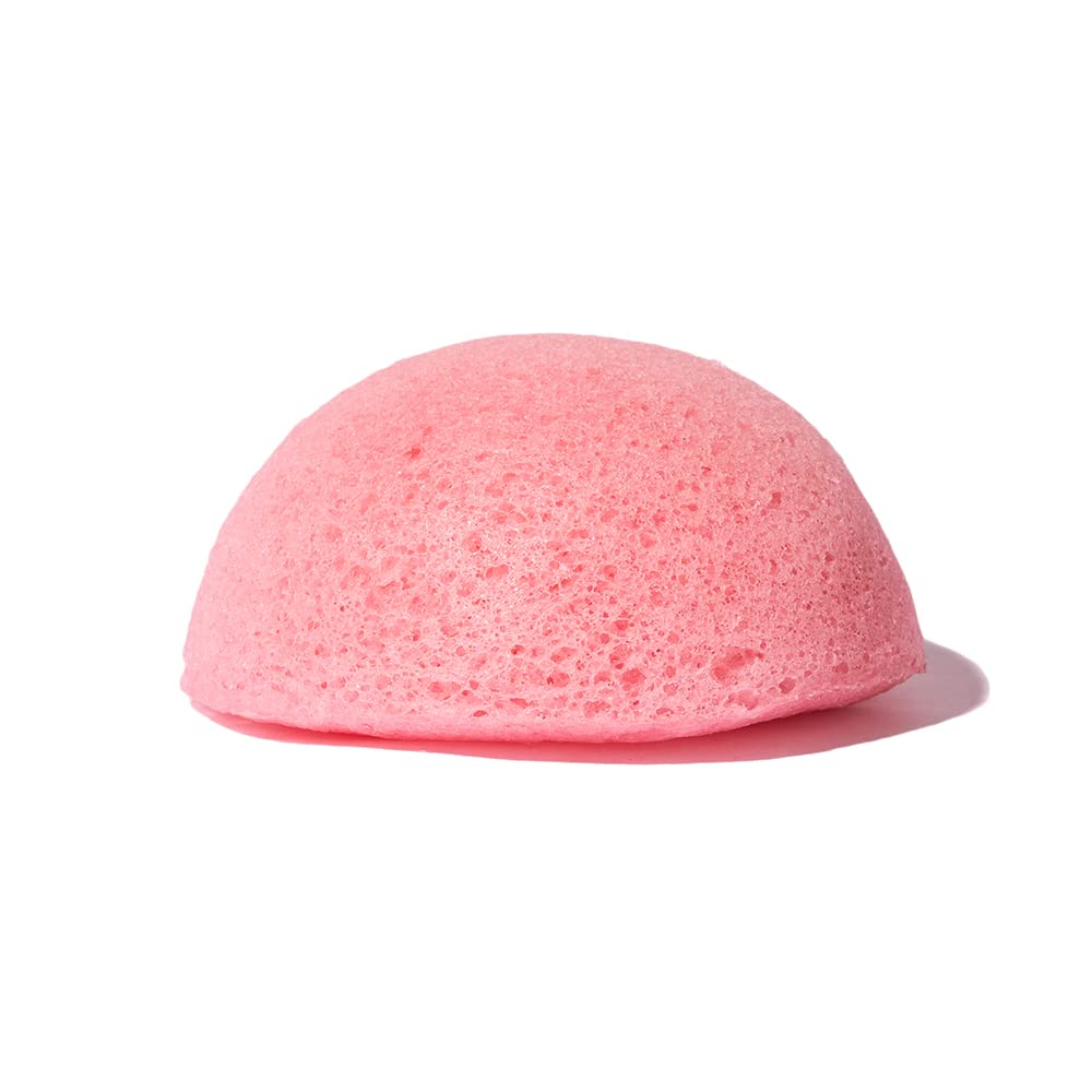 CLAYCO. Sakura Konjac Exfoliating Sponge | Konjac & Matcha Extracts | Natural Cleanser To Exfoliate Skin | For Skin Repair & Make up Remover | Japanese Skincare Ritual For Men & Women