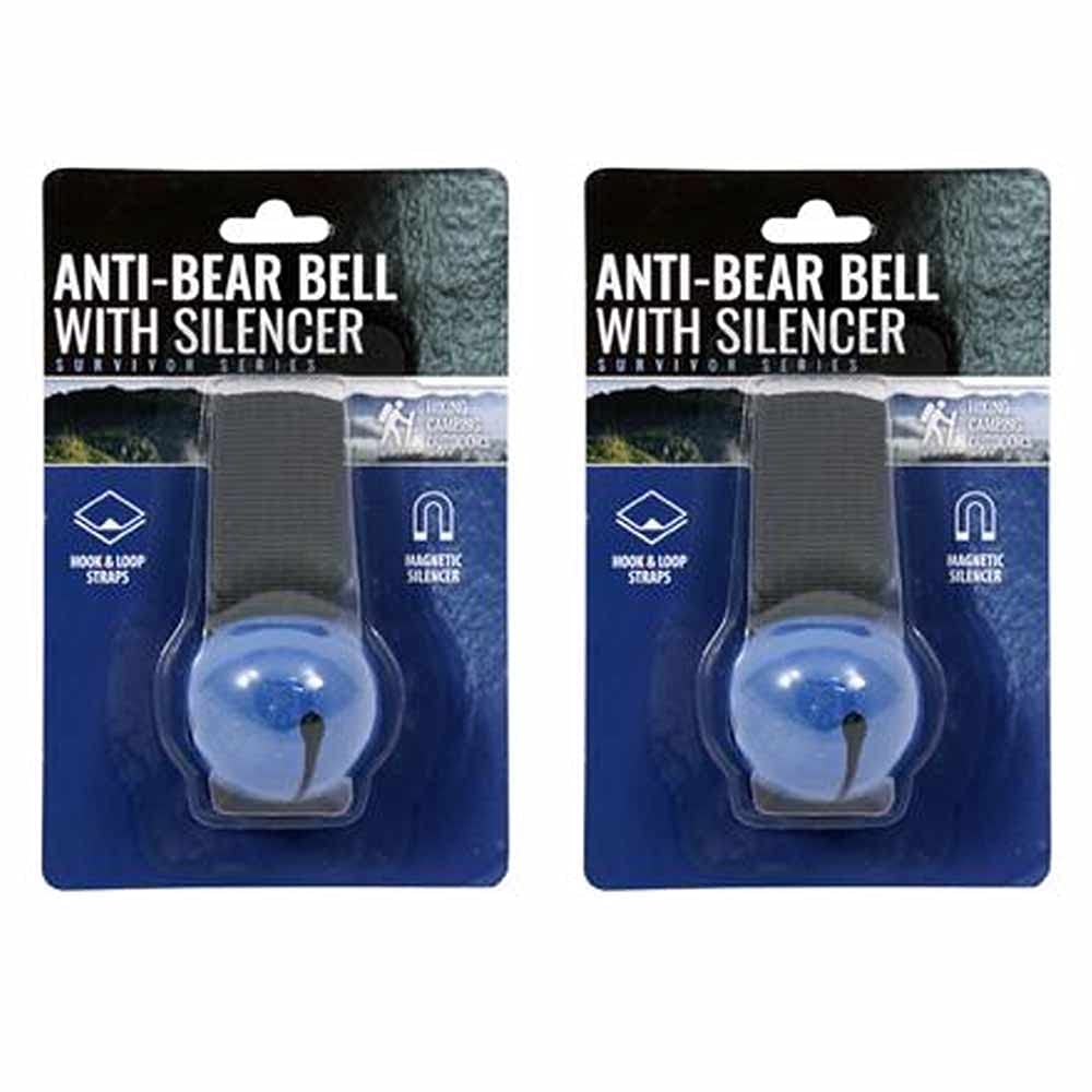 2PC Magnetic Loop Strap Anti Bear Bell Silencer Startling Animals Camping Hiking