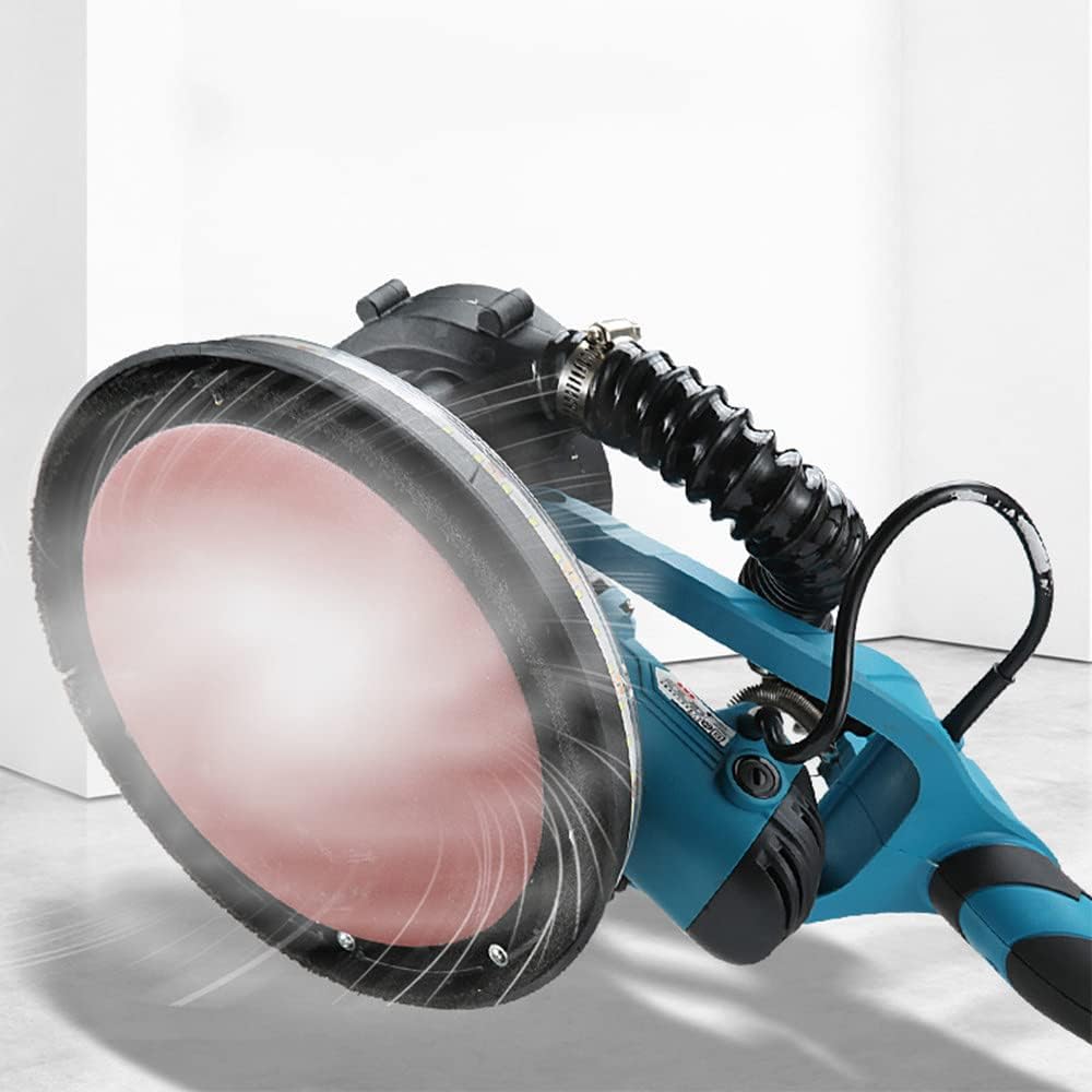 Drywall Sander, 1800W Electric Sander 5 Variable Speed 1000 to 2100RPM Wall Sander with Extendable Handle, LED Light, Long Dust Hose, Extendable Handle,Spotlight