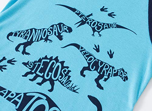 Family Feeling Little Boys Dinosaur Summer Pajamas Short Sets 100% Cotton Pjs Kid 5 #TOP2
