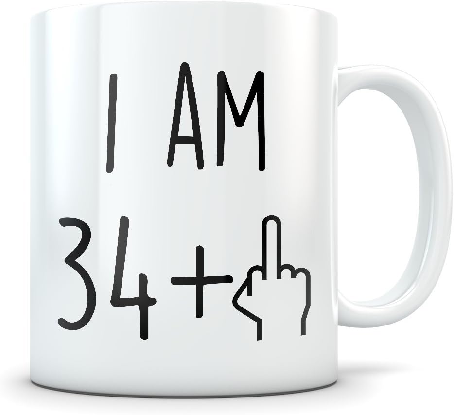 Funny 35th Birthday Gift for Women and Men - Turning 35 Years Old Happy Bday Coffee Mug - Gag Party Cup Idea as a Joke Celebration - Best Adult Birthday Presents
