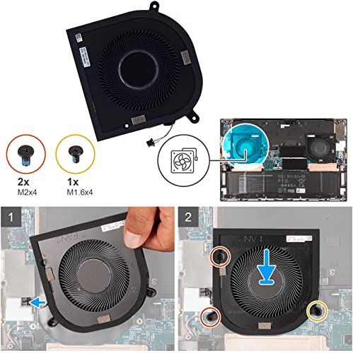 Ventilateur CPU GPU pour Dell Precision 5750, montage vidéo fluide