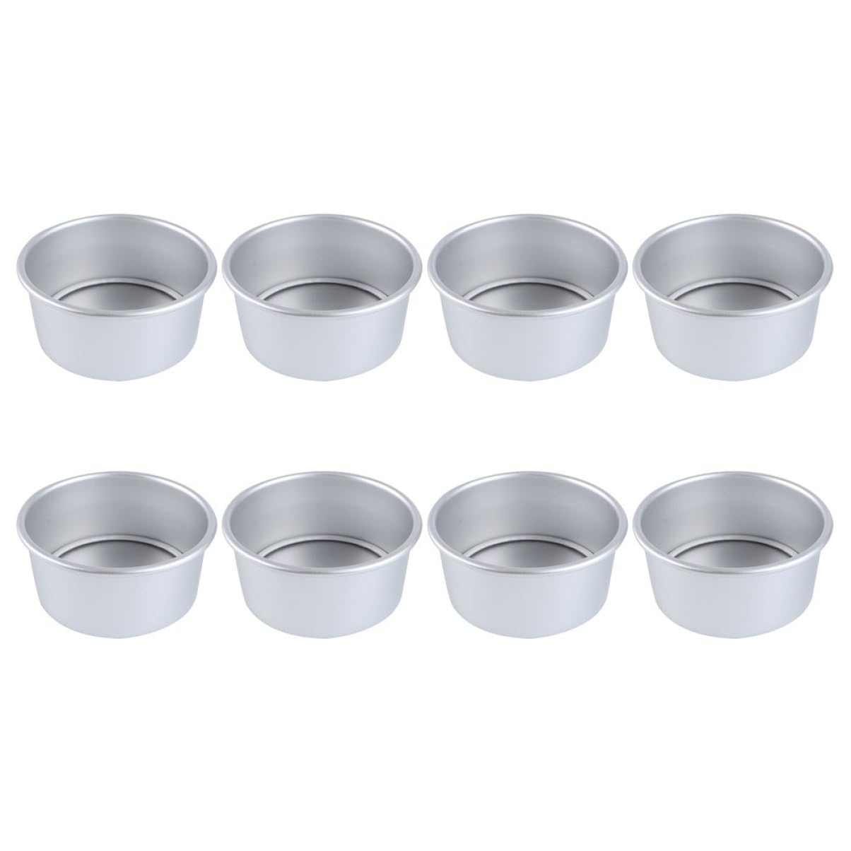 Cabilock 3 Series Molde De Pastel Redondo Desmontable Antiadherente Para Tartas Y Bizcochos Distribución De Calor Uniforme Para Repostería 8 Piezas*3